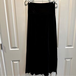 Mossimo Solid Black Long Maxi Skirt S